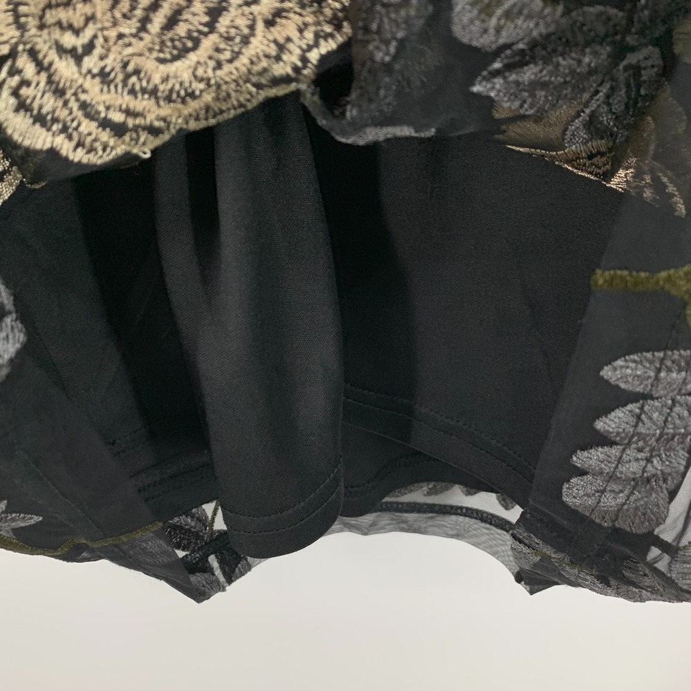 Lulus Dress Elston Black Floral Embroidered Mini Sleeveless Womens Size XL - Picture 12 of 13